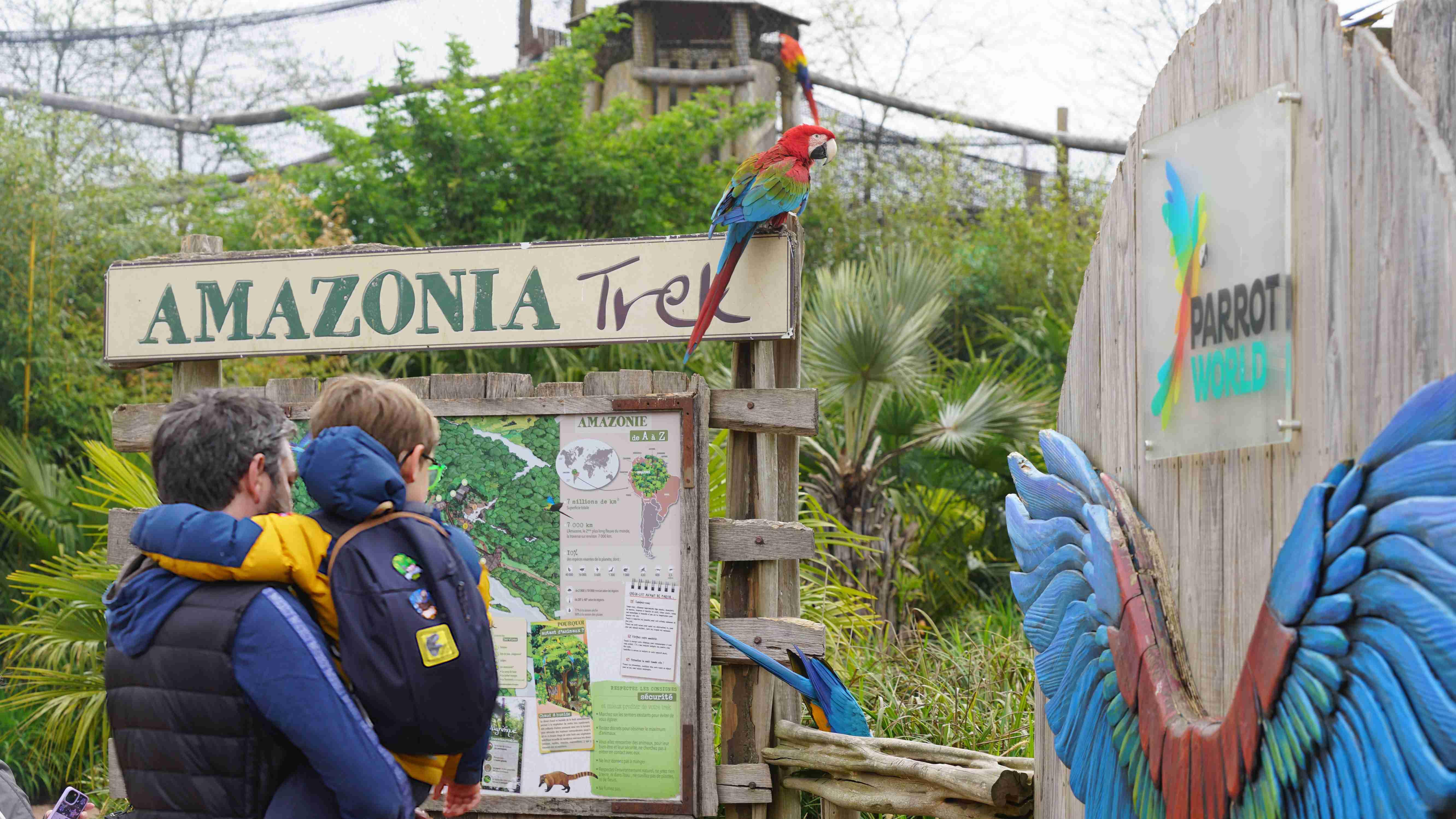 Parrot World - parc animalier immersif grande volière amazonienne