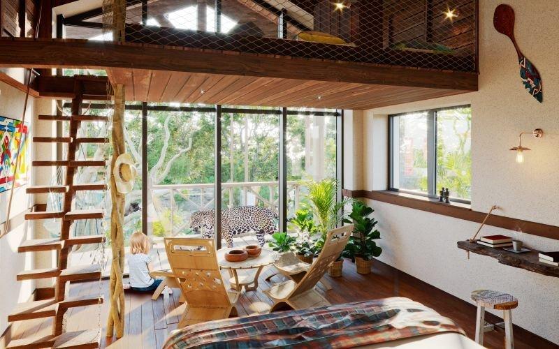 Lodge jaguar intérieur