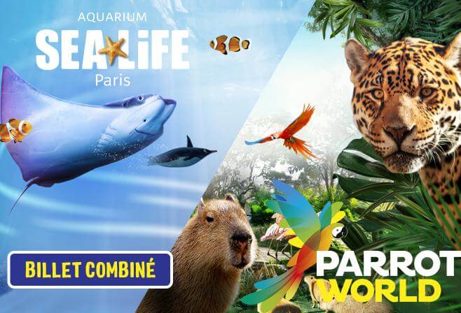 Billet Combiné - Parrot World Sea Life