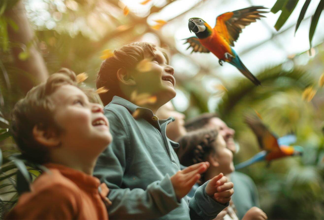 Parrot World - Activité sortie scolaire - A-E-I-O-U-S-X = OISEAUX - CYCLE 1