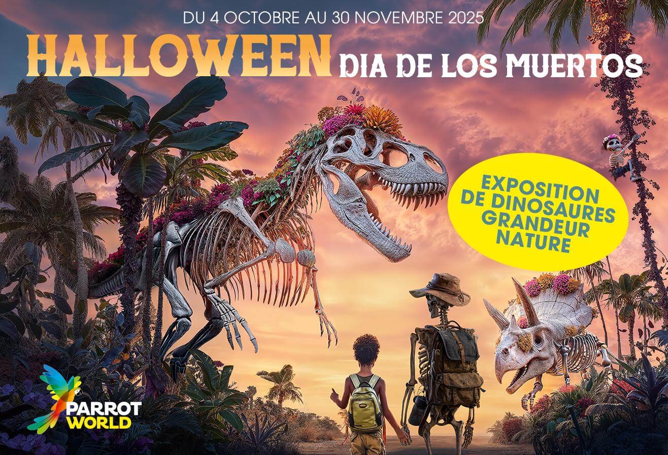 Dia De Los Muertos 2025 - Exposition de dinosaures à Parrot World 2025