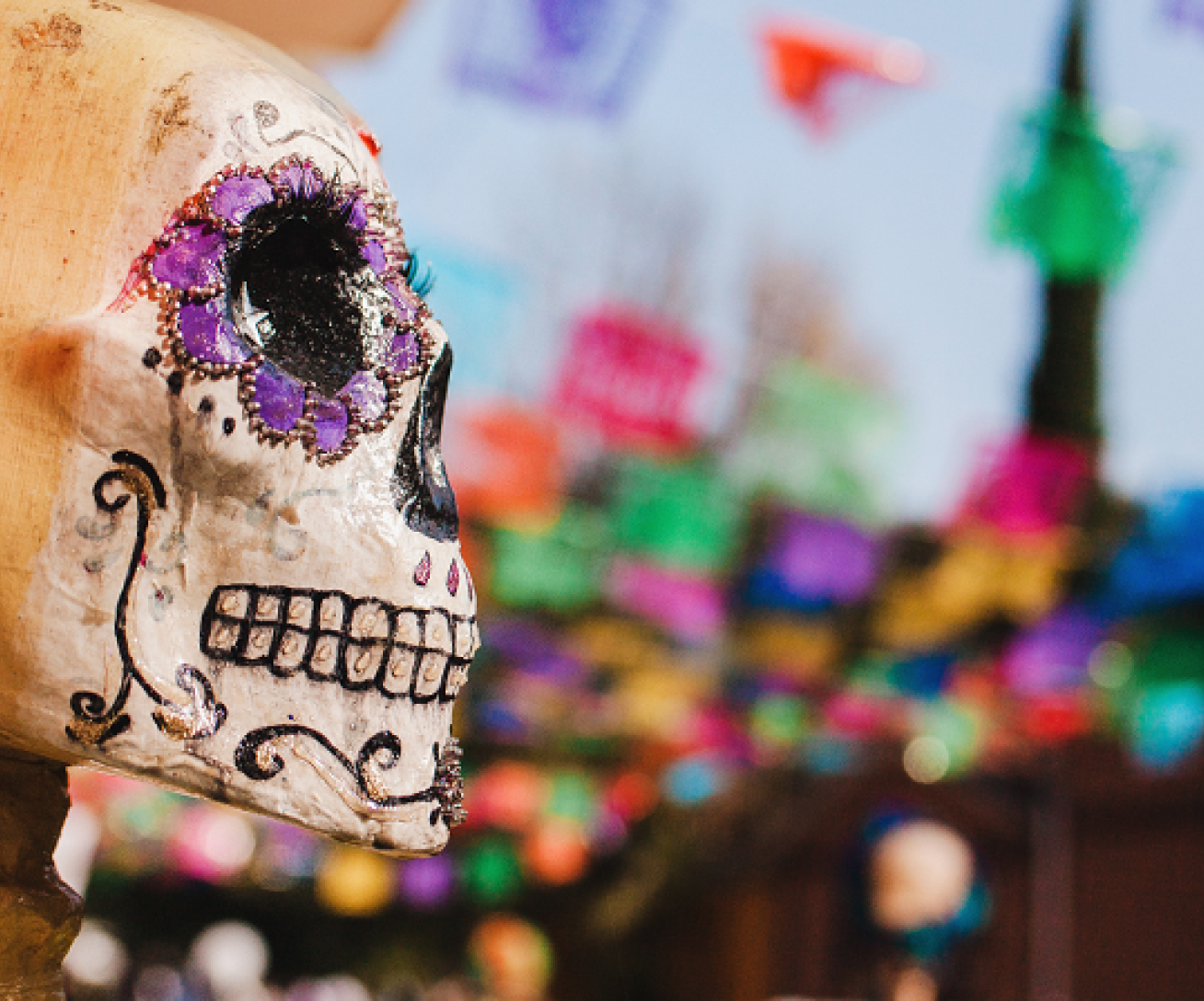 Halloween à Parrot World - Décoration thème de Día de los Muertos 2 en Île-de-France près de Paris