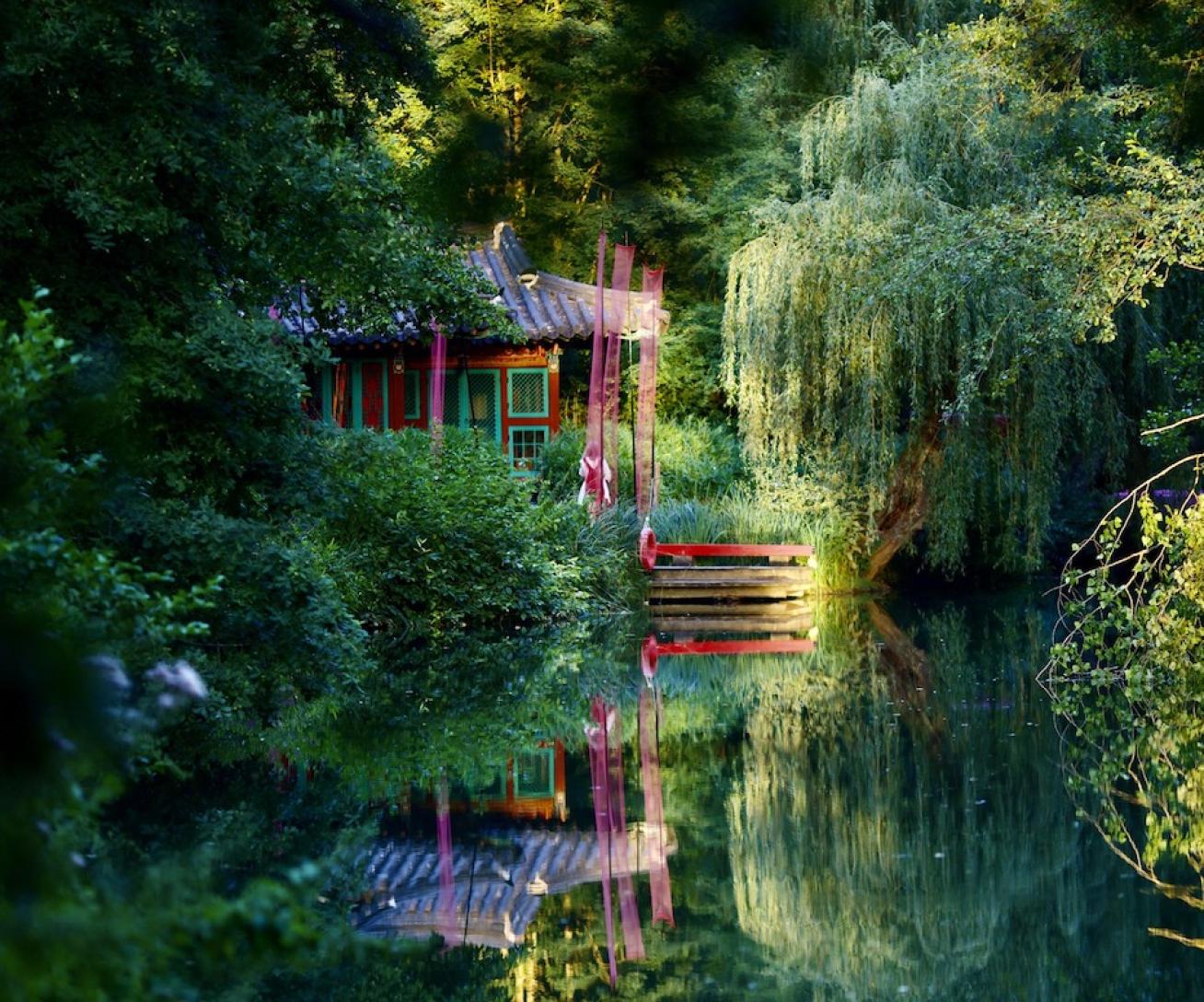 Jardín del Moulin Jaune en Crécy-la-Chapelle, un jardín notable de Francia para visitar cerca de Disneyland París