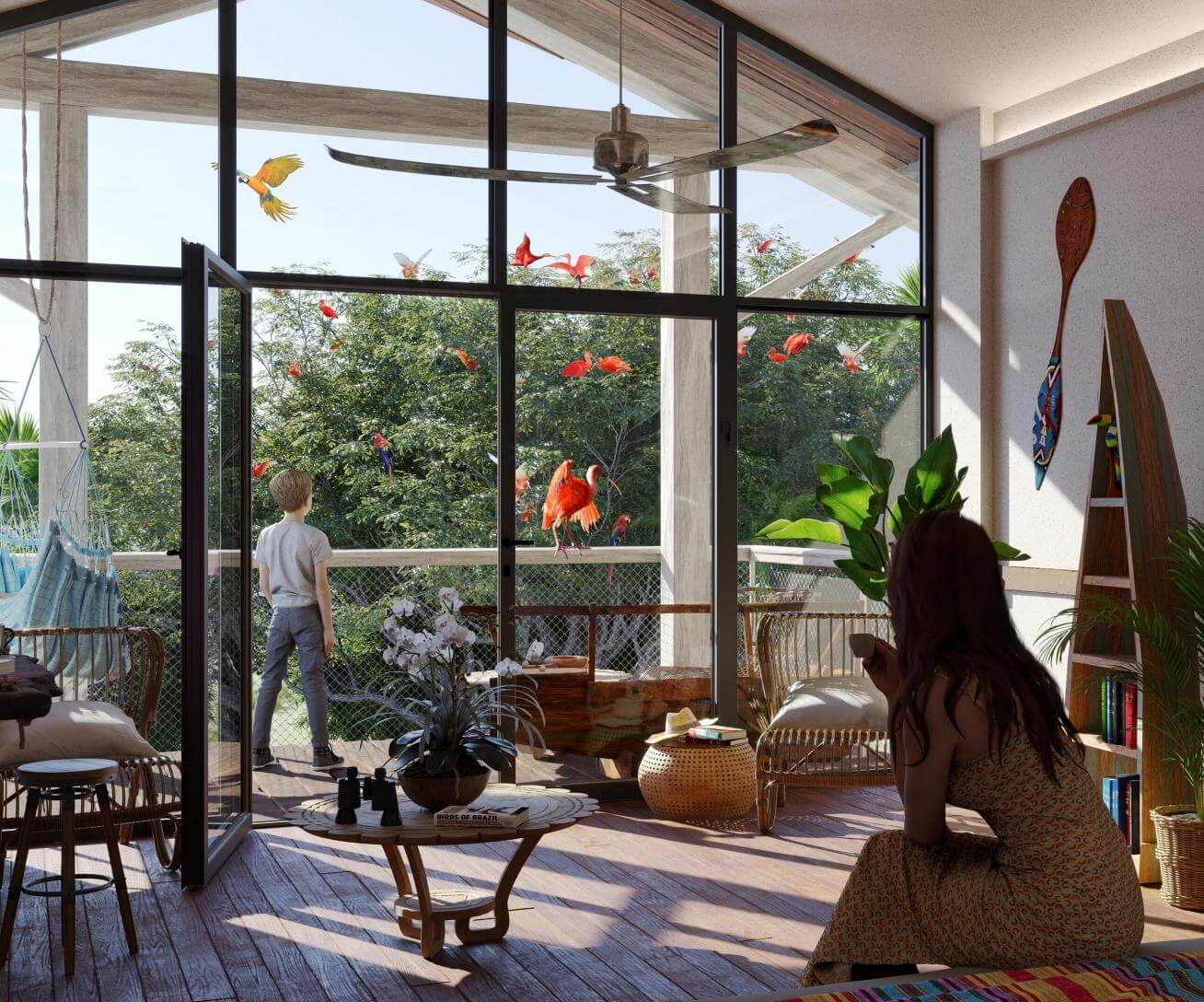 Intérieur lodge pantanal