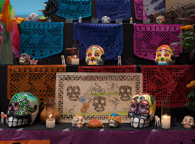 Halloween à Parrot World - Décoration thème de Día de los Muertos 4 en Île-de-France près de Paris