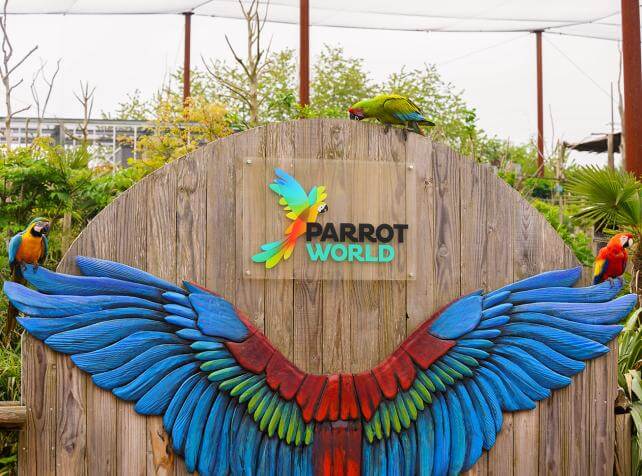 Parc animalier immersif proche de Paris avec perroquets - Parrot World décor Amérique du Sud
