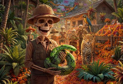 Dia de los Muertos Halloween à Parrot World - Crécy-la-Chapelle 77