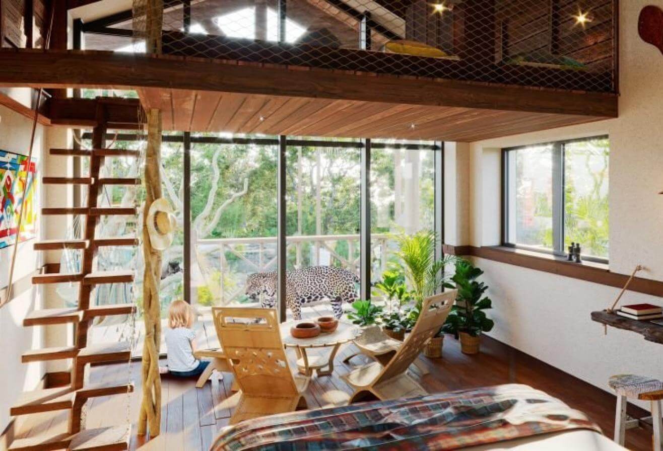 Lodge jaguar intérieur