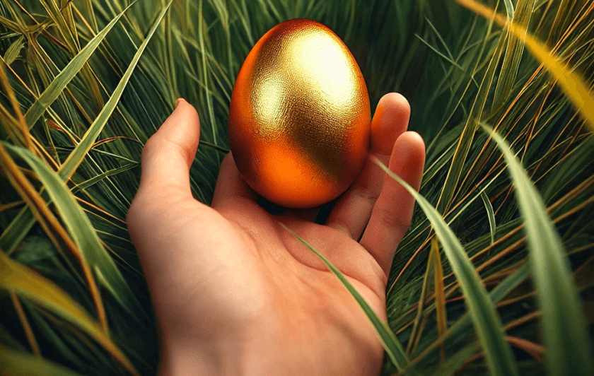 Chasse aux oeufs Parrot World - Oeuf d'or