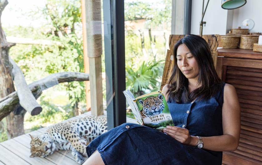 Dormir avec les animaux - Lodges Jaguar - Parrot World