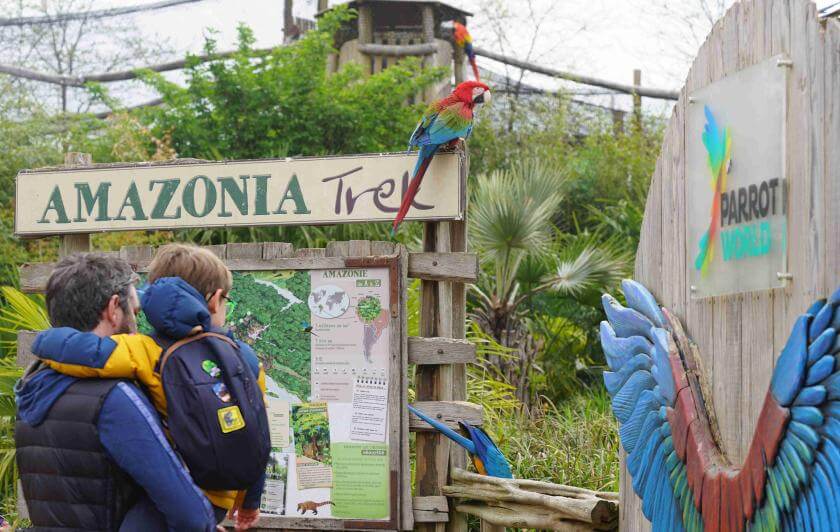 Parrot World - parc animalier immersif grande volière amazonienne